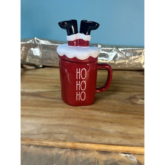 Rae Dunn | Kitchen | Rae Dunn Christmas Mug Santa Hohoho With Topper ...